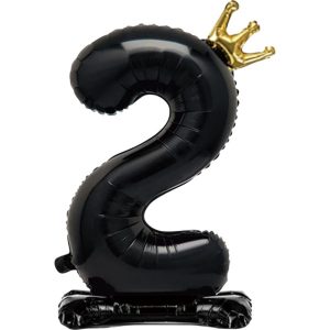 Черный воздушный шар цифра 3 65753