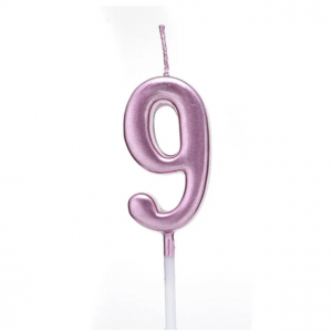 Розовая свеча цифра 8 – 55 290