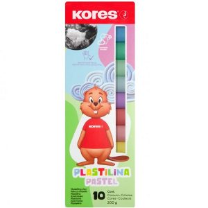 Пластилин Kores 10 цветов PASTEL 54982