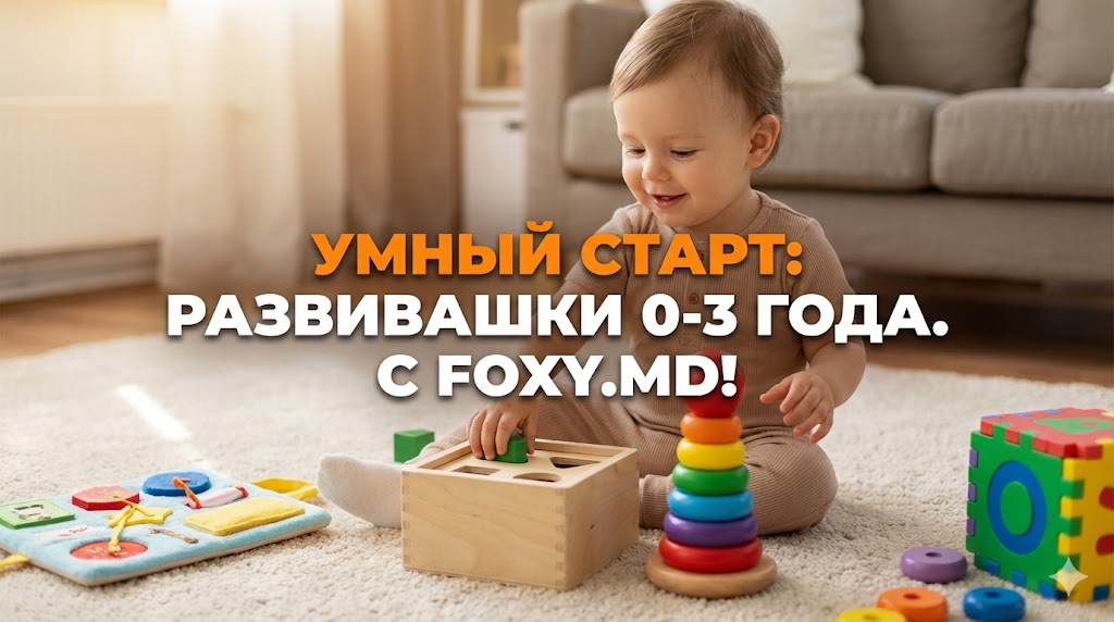 Развивашки 0-3 года в Кишиневе: Как не упустить «золотое окно» развития мозга с Foxy.md
