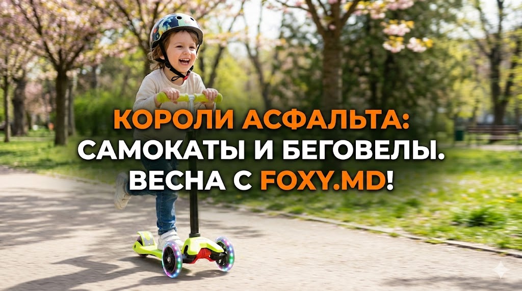 Детский транспорт в Кишиневе: На чем будет гонять ваш ребенок этой весной? Гид от Foxy.md