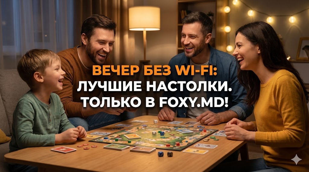 Настольные игры в Кишиневе: Как оторвать ребенка от смартфона и не поссориться? Метод Foxy