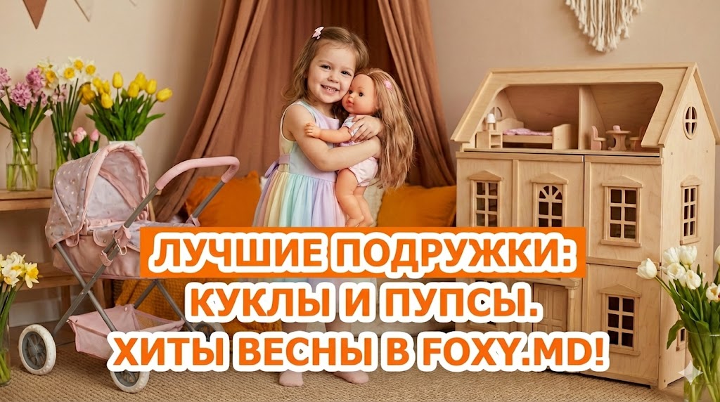 Куклы в Кишиневе: Кого выберет ваша принцесса на 8 Марта? Гид от Foxy.md