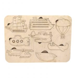 Деревянный пазл ( АВИА и МОРСКОЙ ТРАНСПОРТ ) 36992