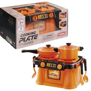 Набор посуды Cooking Plate (7 шт) оранжевый (коробка) – 43 941