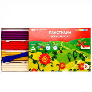 Пластилин Tvetic 8 цветов 54983