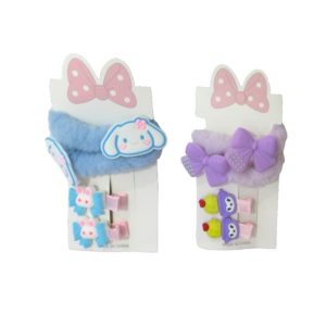 Набор заколка с резинкой (4шт) 61123