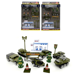 Металлический набор военного транспорта 74746