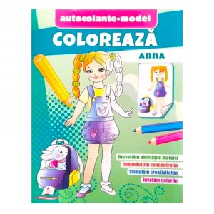 Раскраска + наклейки - Анна 47316