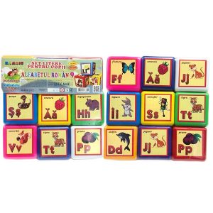 Набор кубиков с латинским алфавитом (9шт) 52982