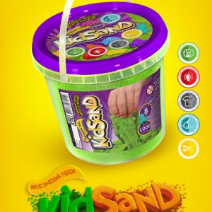 Кинетический песок (KIDSAND) 1000г с формами 19403