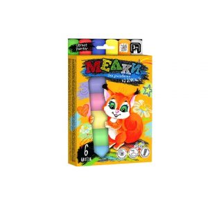 Мел для рисования на асфальте, MEGA 6 шт 22984