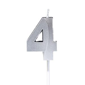 Серебряная свеча цифра 4 – 59 025