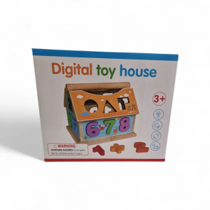 Деревянный сортер в форме домика