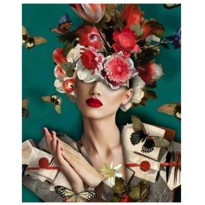 Набор для рисования по номерам Дама (40*50) 74465