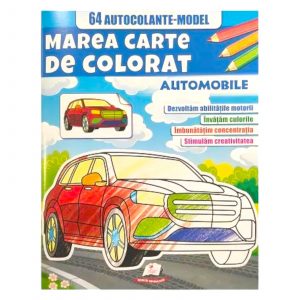 Marea cartea de colorat+autocol_Automobile 45994