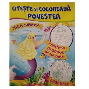 Citeste si coloreaza A4_Printesa si bobul de mazare 41636
