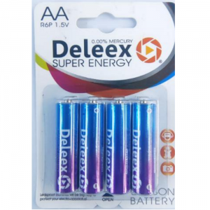 Набор батареек DELEEX ALKALINE AA 4шт 64684